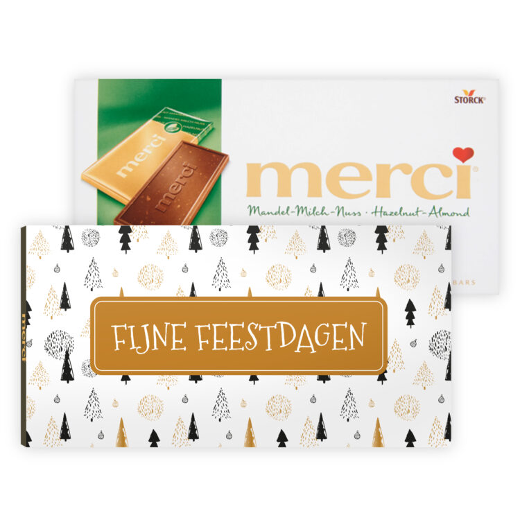 bedankjes met chocolade - sleeve