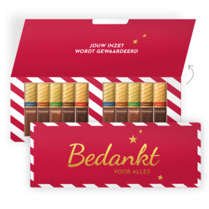 personeel chocolade bedankt