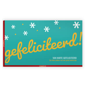 gefeliciteerd chocolade bedankjes