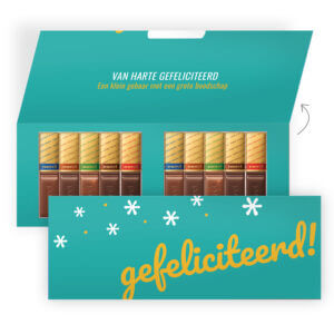 gefeliciteerd chocolade bedankjes