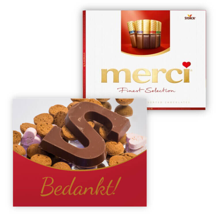 250 grams sinterklaas bedankt chocolade