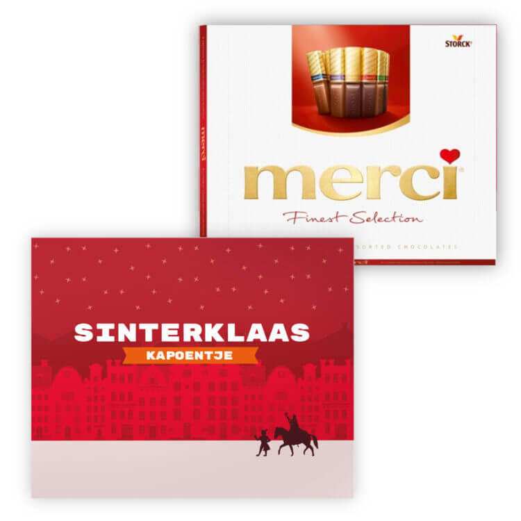 250 grams sinterklaas Merci chocolade