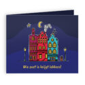 Chocolade huisjes sinterklaas met kaart