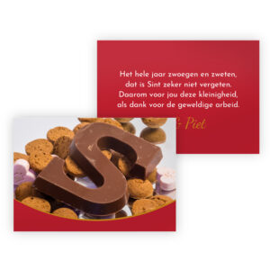 Sinterklaas personeelsgeschenk sint en piet