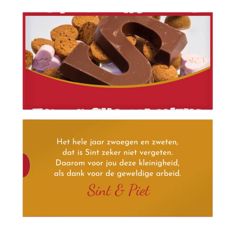 Sint chocolade tony bedankje