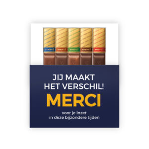 jij maakt het verschil merci chocolade