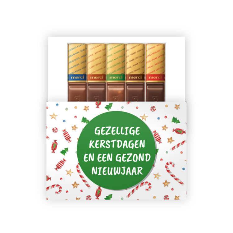 Kerst relatiegeschenk chocolade bedankje