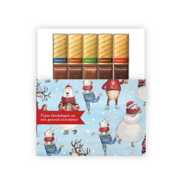 Kerst chocolade bedankjes