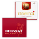 Merci 250 gram met kaart - chocolade bedankjes - Afbeelding 2