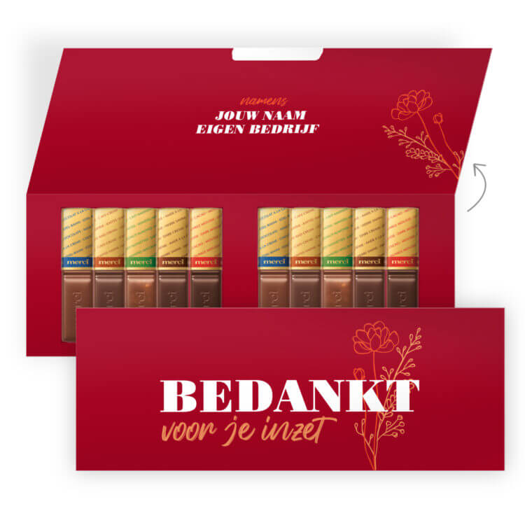 chocolade cadeau bedankjes