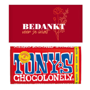 Tony chocolonely bedankt