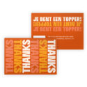 Topper chocolade bedankjes