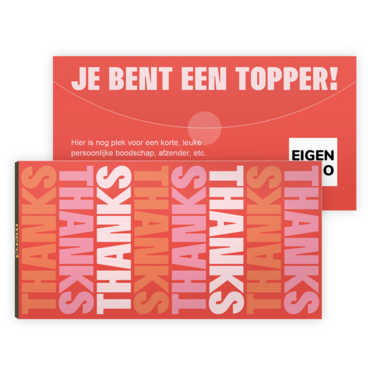 Thanks reepjes chocolade