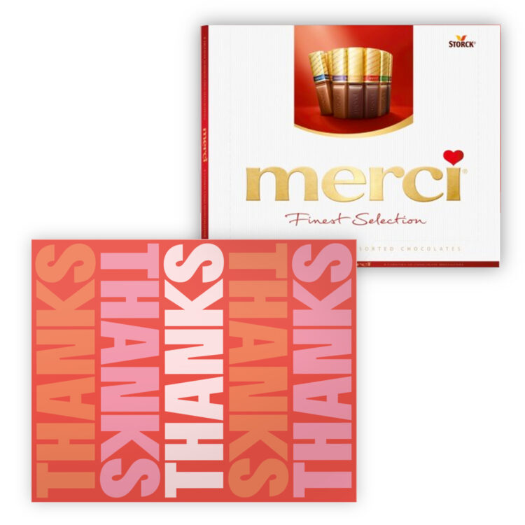 Merci chocolade bedankjes met logo