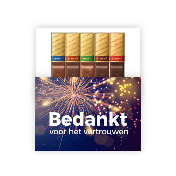 Bedankt voor het vertrouwen kerst