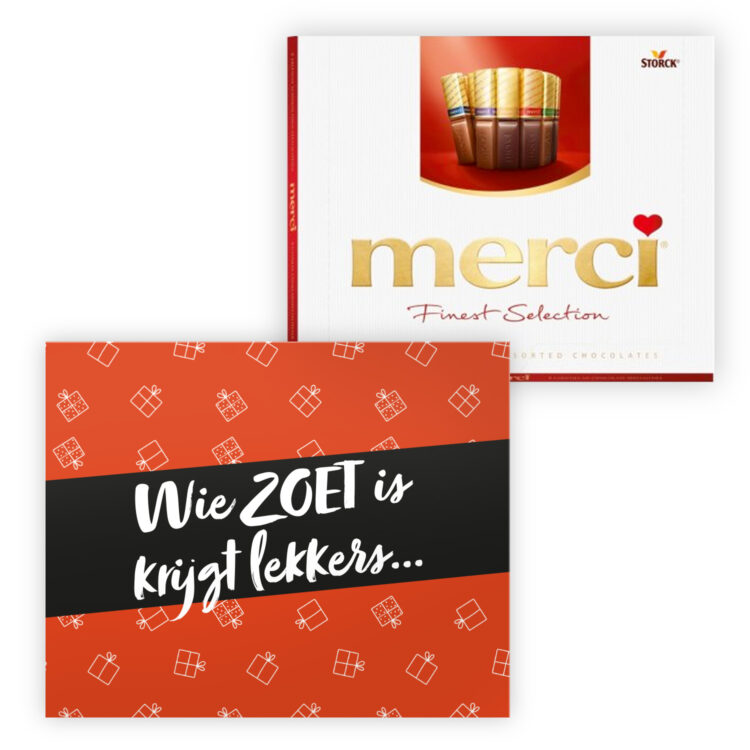 Sint en Piet chocolade bedankjes