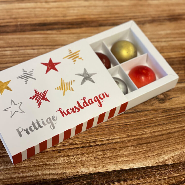 Kerst chocolade bonbons eigen opdruk