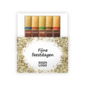 feestdagen glitter chocolade