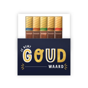 Goud waard chocolade bedankje merci