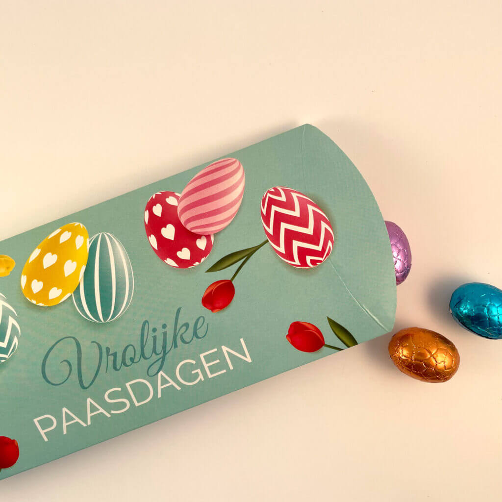 paasgeschenkjes met chocolade eitjes