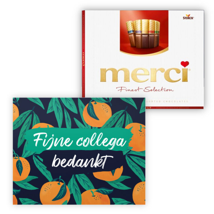 College bedankt chocolade