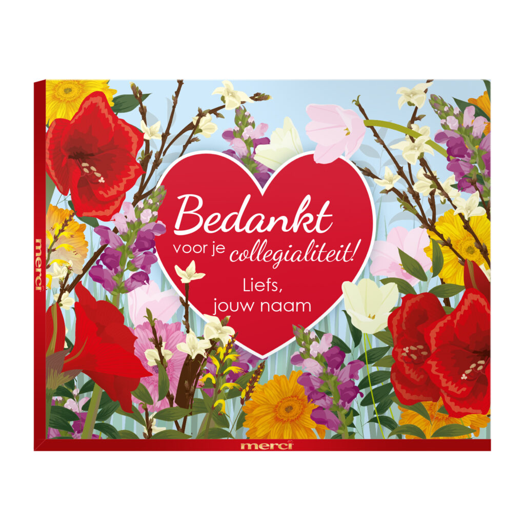 Bloemen met chocolade