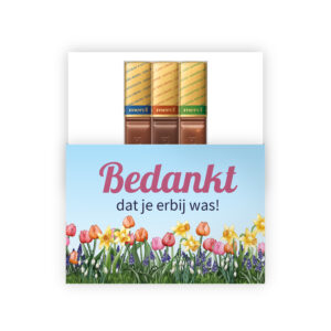 Bedankt dat je erbij was chocolade