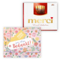 Bloemen met 250 grams merci