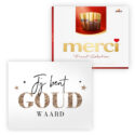 Merci 250 gram met kaart - chocolade bedankjes - Afbeelding 2