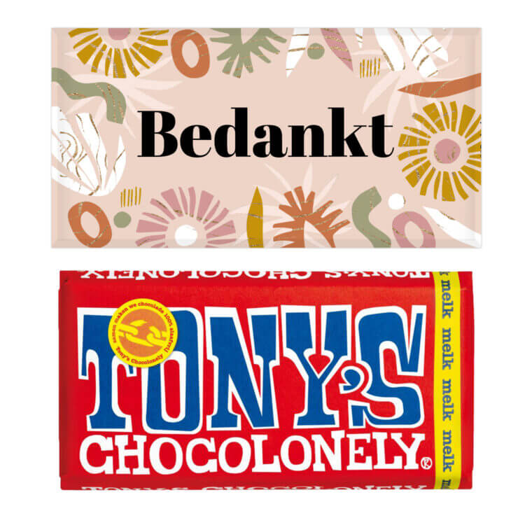 Tony Chocolonely grote reep - bedankjes