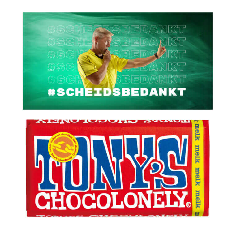 Tony Chocolonely grote reep - bedankjes