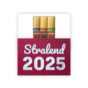 Stralend nieuwjaar chocolade