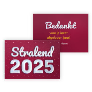 Stralend 2025 gewenst