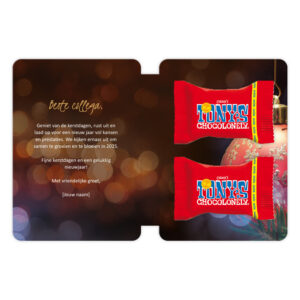 mini tony chocolonely kerstbal