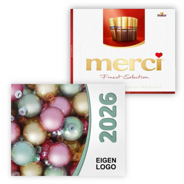 Kerstballen chocolade bedankjes