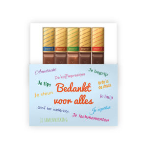 Merci chocolade Minibox 5 - bedankjes