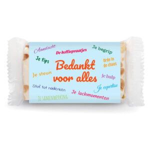Nougat Slice Sleeve - bedankjes
