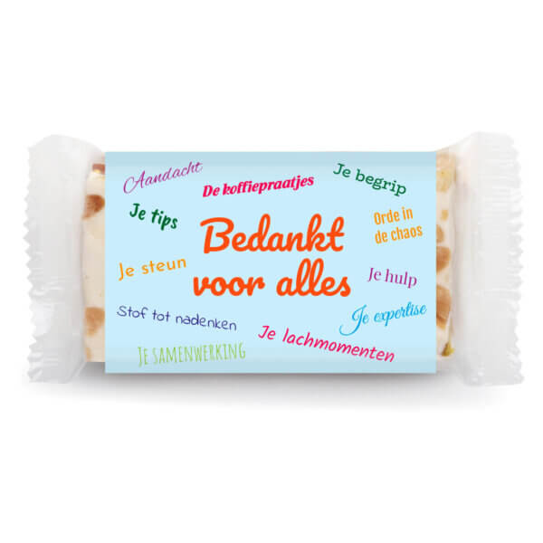 Nougat Slice Sleeve - bedankjes