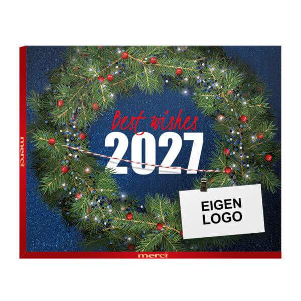 kerstchocolade met kaart kerst