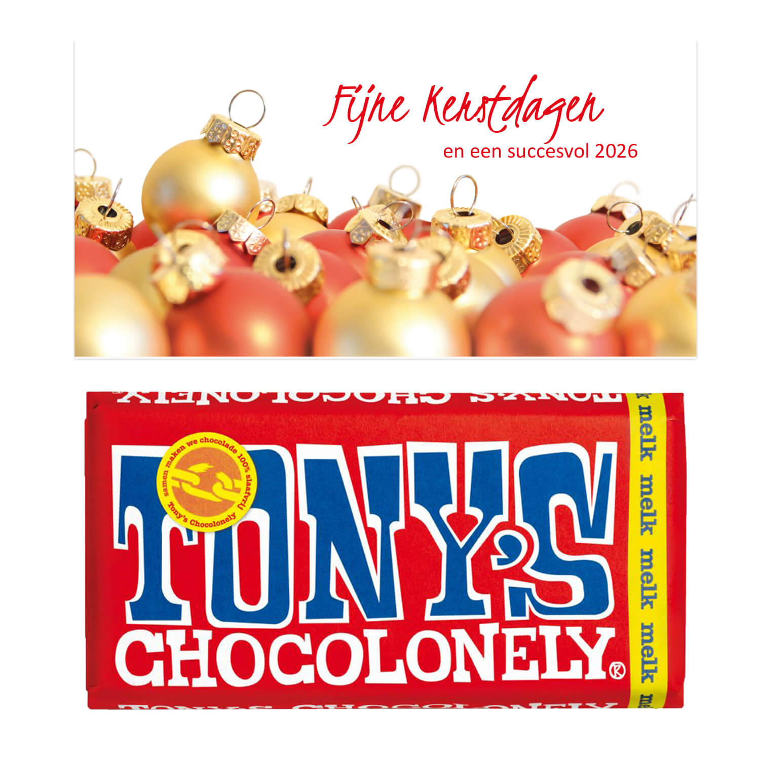 Tony Chocolonely grote reep - bedankjes