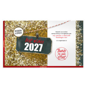 Glitter kerst chocolade luxe 400 grams Merci