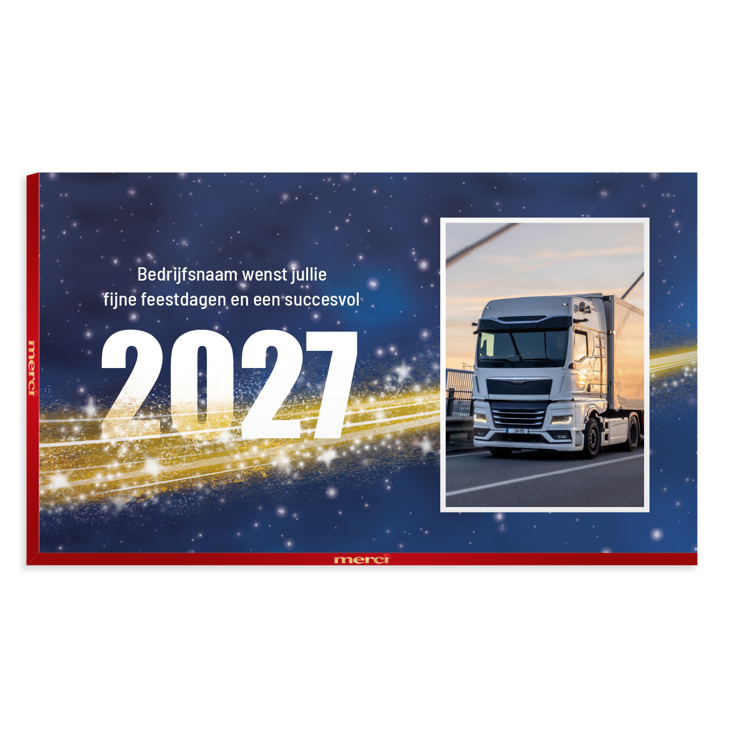 Vrachtwagen chauffeur bedankje